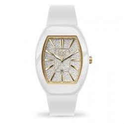 Ice boliday-Dome-White glitter gold-small - 615449