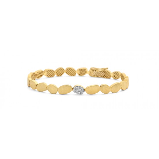 Armband geel goud met diamant - 609645