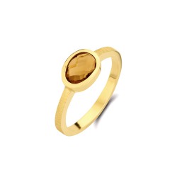 Ring geel goud citrine - 610364