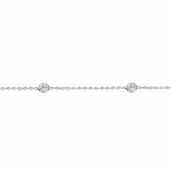 Beenketting zilver met zirconia - 615924