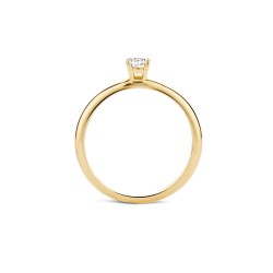Ring 14 kt geel goud met zirconia - 613176