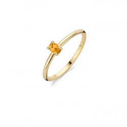 Ring 14 kt geel goud met citrien - 609195