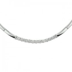 Collier zilver met zirconia - 616468