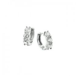 Creolen zilver met zirconia - 616469