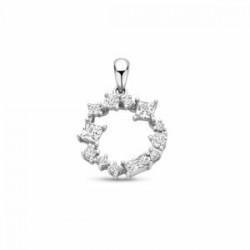 Hanger zilver met zirconia - 616480