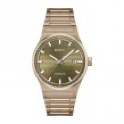 Boss-automatic-pvd beige kast en band-groene wijzerplaat-41mm-5atm - 615161