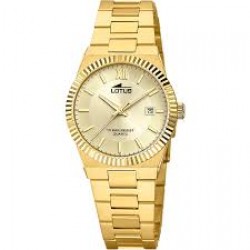 Lotus-geelkleurige kast band en wijzerplaat-10 atm - 616581