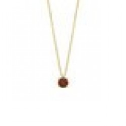 Hanger met granaat 14 kt inclusief ketting - 616544