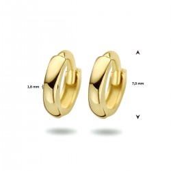 Creolen geel 14 kt - 616487