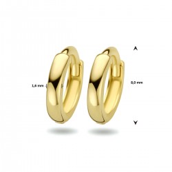 Creolen geel 14 kt - 616488