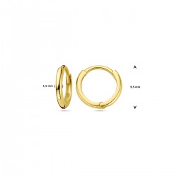 Creolen geel 14 kt - 616489