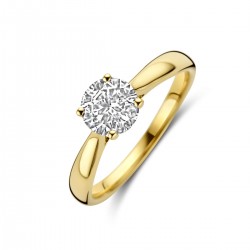 Solitair14 kt met labgrown diamond - 616150