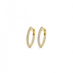 Creolen 14 kt met labgrown diamonds - 616151