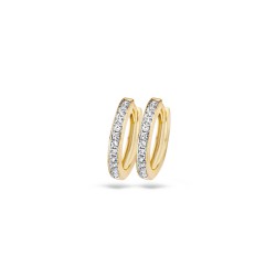 Creolen bicolor met zirconia - 614808