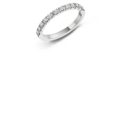 ring wit goud diamant 0.19 ct - 603435