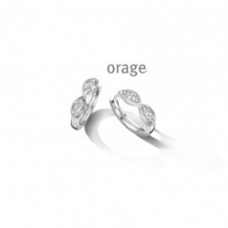 Creolen zilver met zirconia - 616453