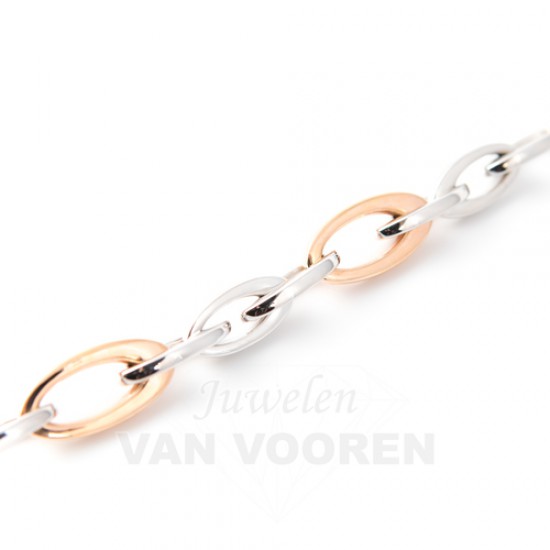 Armband bicolor( maakloon prijs 792€ + 43.1 gr goud) - 13021