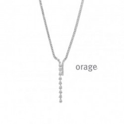 Ketting zilver met zirconia - 615301