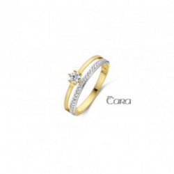 Ring geel met zirconia - 612305