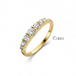 Ring geel 18 kt met zirconia - 615202