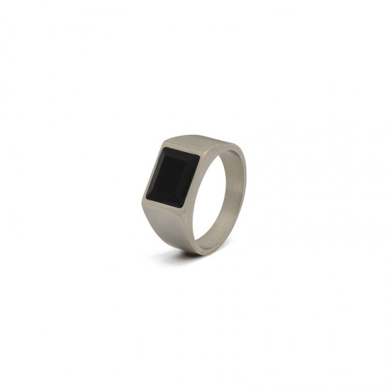 Ring Credo Silver Black - 612064