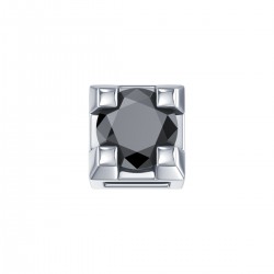 White gold claw with black diamond - 606224