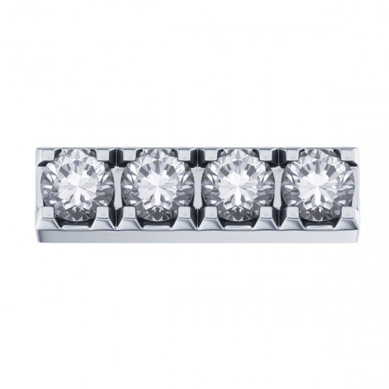 White gold bar with 4 diamonds firefly - 606245