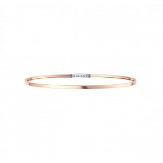Rosé silver slave bracelet 17 cm - 606221