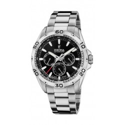 Festina-kast en band staal-zwarte wijzerplaat- 10 atm - 615702