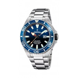 Festina staal Diver- groen blauwe wijzerplaat-20atm - 615704