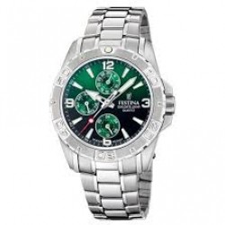 Festina Diver-kast en band staal-zwarte wijzerplaat en lunette-20atm - 616633