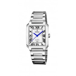 Festina-band en kast staal-blauwe wijzerplaat-5atm - 615706