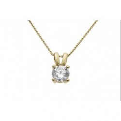 Hanger geel met zirconia exclusief ketting - 615970