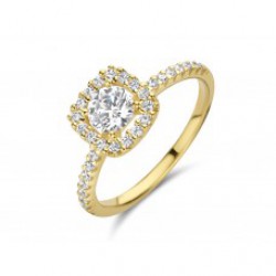 Ring geel goud met zirconia - 611827