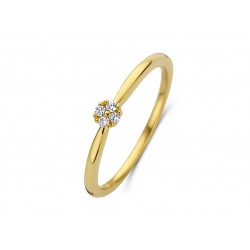 Ring geel goud met diamant - 613491
