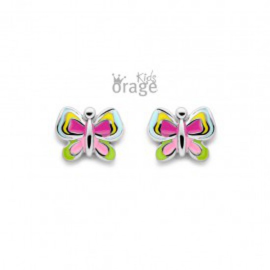 Oorringen vlinder multicolor - 612796