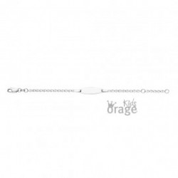 Identité zilver figaro schakel - 615808
