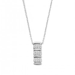 Hanger zilver met zirconia inclusief ketting - 616417 Hanger zilver met zirconia inclusief ketting - 616417