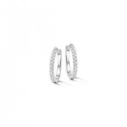 Creolen zilver met zirconia - 616419