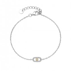 Armband met tussenstuk gezet met zirconia - 616567