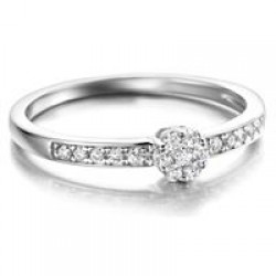 Solitair zilver met zirconia - 610486
