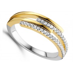 Ring geelkleurig met zirconia - 615592
