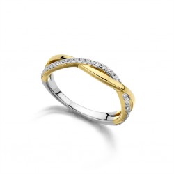 Ring geelkleurig met zirconia - 615593