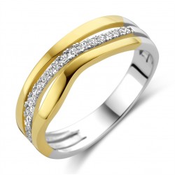 Ring geelkleurig met zirconia - 615594