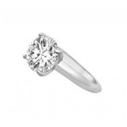 Solitair zilver met zirconium - 606307
