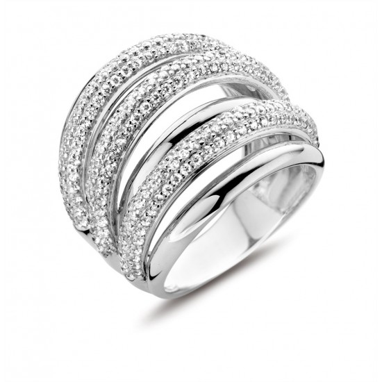 Ring zilver met zirconia - 605595
