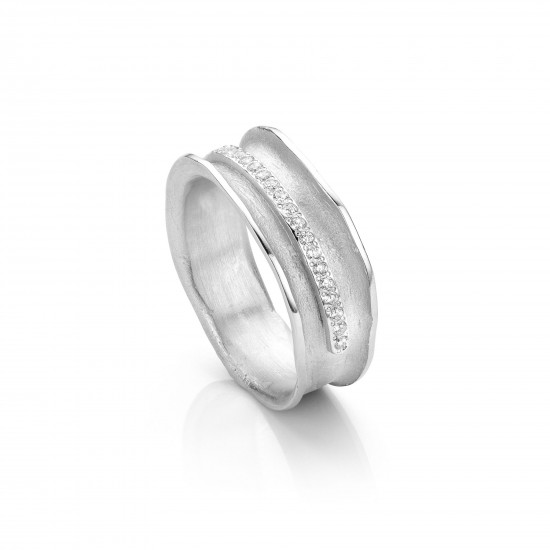 Ring zilver met zirconia - 612415