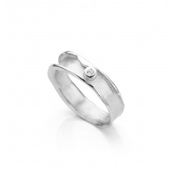 Ring zilver met zirconium - 613879