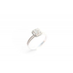 ring wit goud diamant 0.57 ct - 603429