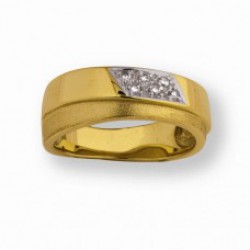 Ring geel met zirconia - 47935
